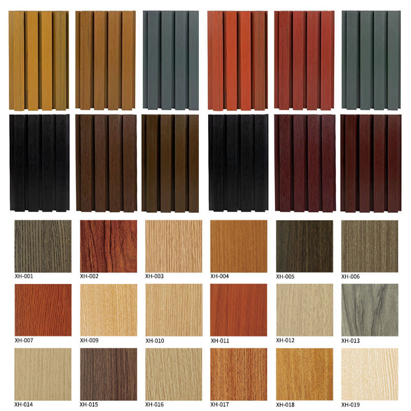 Modern Style WPC Fluted Wall Panel Fireproof Waterproof for Household ...