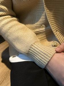 <span class=keywords><strong>Abrigo</strong></span> de punto formal de negocios para <span class=keywords><strong>hombre</strong></span>, estilo Caballero, botón de doble botonadura, cuello redondo, cálido y cómodo. - Product Image 5