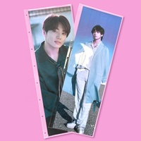 Reliure à couverture en PP en gros avec slogan Kpop, 30/50/70 feuilles, pochette