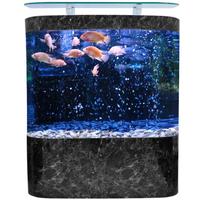 Aquarium en acrylique personnalisé, grand cube transparent en verre, avec balles avant, pour poissons, transparent, usine