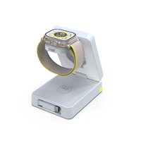 Nouveau chargeur sans fil magnétique pliable 3-en-1 avec câble intégré, station de charge de bureau, charge rapide, affichage numérique, 15W, iPhone