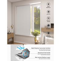 ZSTARR Moustiquaire de porte plissée rétractable en tissu alvéolé noir à cadre élégant pour la protection anti-moustiques des fenêtres de la maison