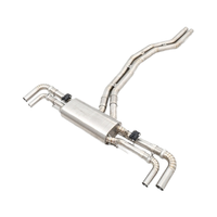 Système d'échappement à soupapes en acier inoxydable 304, son actif, finition bleu brûlé, épaisseur 1,5 mm, compatible avec Audi RS Q8
