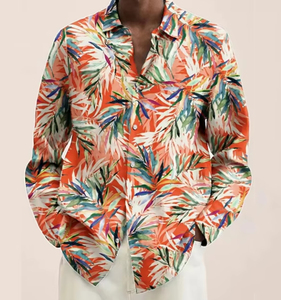 Dernier modèle de chemise <span class=keywords><strong>disco</strong></span> à col pointu aristocrate fleur de rose chemise rétro à manches longues léopard chemise <span class=keywords><strong>polo</strong></span> boutonnée - Product Image 3