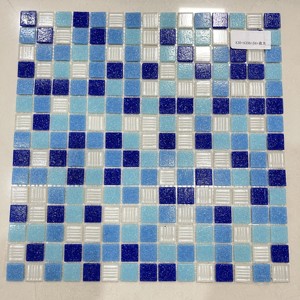 Piastrelle Luminose Moderne per Piscina, Spessore 4mm, <span class=keywords><strong>Mosaico</strong></span> in <span class=keywords><strong>Vetro</strong></span> Termofuso con Design Grafico che si Illumina al Buio - Product Image 2