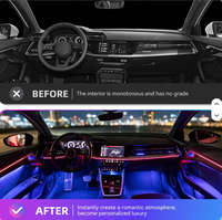 Lumière ambiante LED pour voiture, contrôle par application, synchronisation musicale, lampe de plafond 64 couleurs, éclairage intérieur pour BMW Série 3 G20 2020-2022