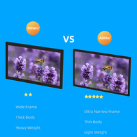 Écran LCD d'affichage numérique de 15,6 pouces avec SDK pour magasin de détail, système d'exploitation Android, corps métallique RK3566/RK3568 USB
