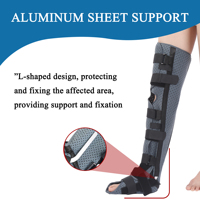 Orthèses de fixation genou-cheville-pied pour jambes grandes et petites, protection pour fracture tibiofibulaire et rotule, utilisable au-dessus de la cheville et du genou