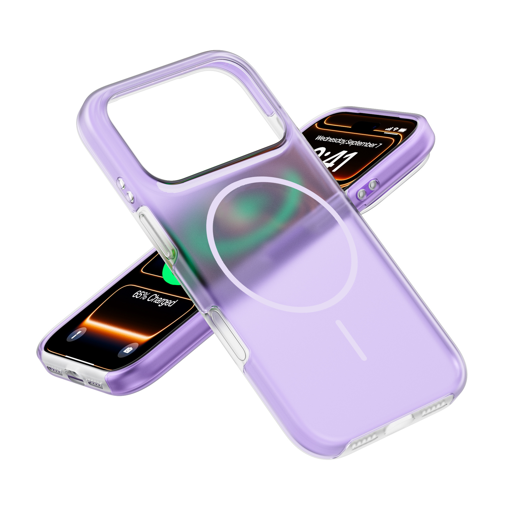 Violet glace transparent