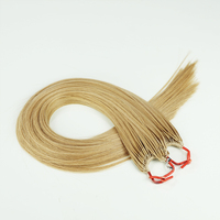 Extensions de cheveux chinois 100% vierges Remy, double trame, texture plumeuse, couleur naturelle, longueur 14 à 24 pouces