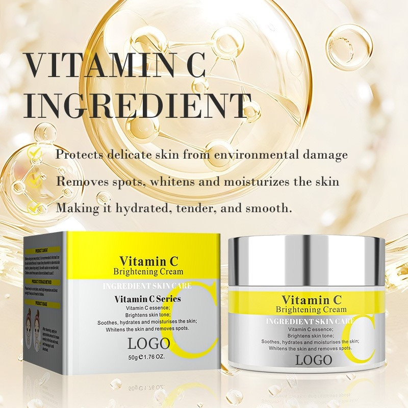 XM Private Label Vitamin C Cream OEM ODM заводской отбеливающий увлажняющий и восстанавливающий Осветляющий крем Vitamin C Series