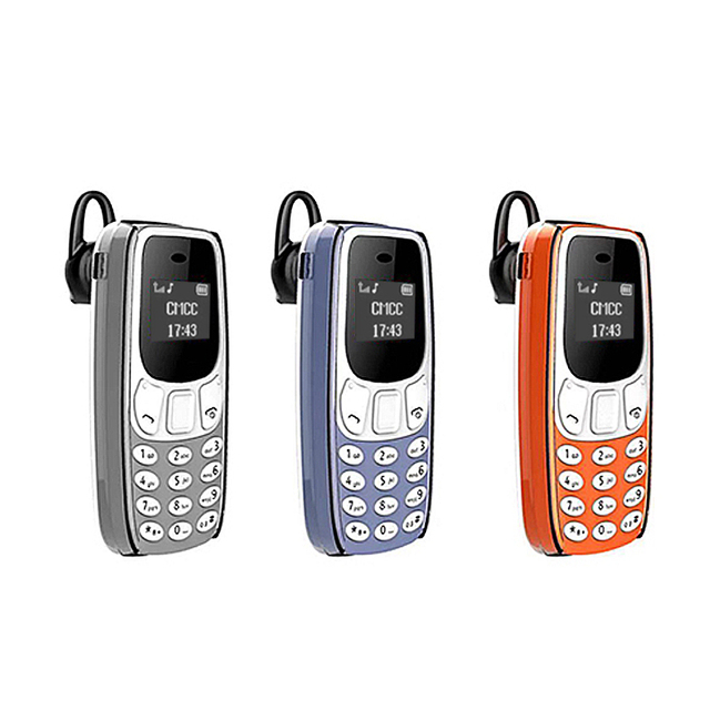 BM10 Small Feature Phone Earphone Voice Changer Dialer Low Radiation Call Recording 2 SIM Mini Mobile Phone