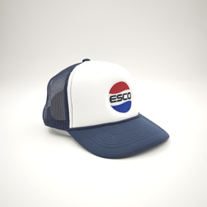 Casquette de camionneur personnalisée pour adultes, 5 panneaux, couleurs contrastées, maille unie, bicolore, avec logo brodé - Product Image 6