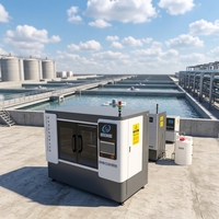 Générateur d'hypochlorite de sodium avec une durée de vie des électrodes de 15 000 heures |   Électrolyseur de saumure anti-calcaire contrôlé par PLC, 1 an, 3000 L/heure