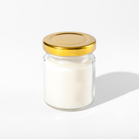 Minimalistisches Aromatherapie-Set mit Langanhaltender 15-Stunden-Brenndauer, Soja-, Bienen- und Palmwachs-Duftkerze in Luxuriösem Handgefertigtem Glasgefäß als Geschenkset