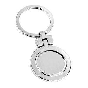 Portachiavi in Metallo Personalizzato, Doppio Foro, Acciaio Inossidabile, Tipo Leggero, Foto Digitale D=25mm - Product Image 1