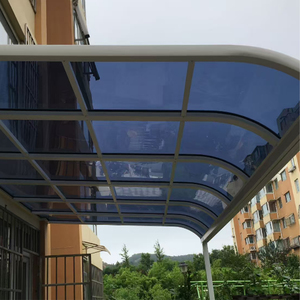 <span class=keywords><strong>Pensilina</strong></span> Curva Personalizzata in Lega di Alluminio con Tetto in Policarbonato <span class=keywords><strong>per</strong></span> Ingresso Esterno, Riparo dalla Pioggia e Copertura <span class=keywords><strong>per</strong></span> Passaggi - Product Image 1