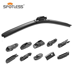 Spazzole tergicristallo universali SPOTLESS OEM in gomma naturale morbida senza telaio per auto - Product Image 1