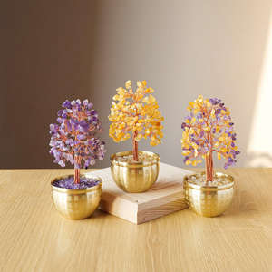 थोक प्राकृतिक पत्थर का अवगुण फेंग शुई के साथ पैसे के पेड़ का चिप्स - Product Image 1