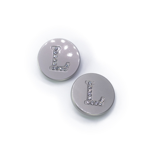 Nhà Máy Số Lượng Lớn Bền 25Mm Kẽm Hợp Kim Kim Loại Chân Nút Bảng Chữ Cái L Thạch Áo Mạ Kỹ Thuật May Phần Cứng - Product Image 4