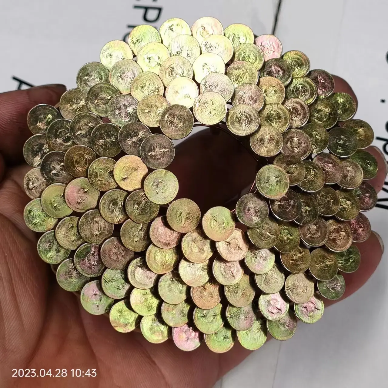 1 1/4 chiodi a spirale per coperture zincati gialli di alta qualità per chiodi con gambo ad anello per coperture in bobina di fabbrica