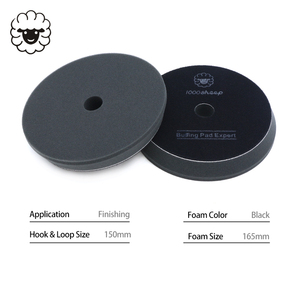 Black 6 Inches Car Care Products Foam Sponge Polishing Pad Bevel Buffing Pad - Product Image 5