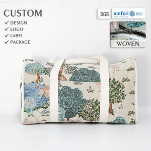 Sac à main en tapisserie tissée, motif d'<span class=keywords><strong>arbre</strong></span> botanique, style écologique, sac de voyage et de <span class=keywords><strong>week</strong></span>-<span class=keywords><strong>end</strong></span>, fabrication OEM ODM, design personnalisé de sac en tapisserie - Product Image 1