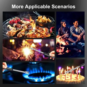 Type-C Rechargeable Electric <b>Lighter</b> Metal Plasma Arc Kitchen Windproof BBQ Grill & Candle <b>Lighter</b> - Product Image 2