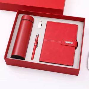 Wholesale Promotional Gifts Items Luxury Stainless Steel Customizable Diary Business Thermos <b>Cup</b> Notebook Gift Set Pen Water - Product Image 3