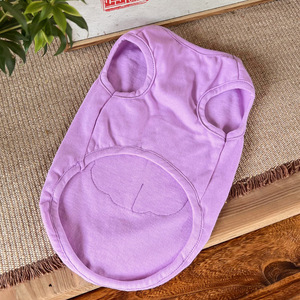 Gilet pour chien de compagnie en coton brodé, vêtements de protection solaire de style traditionnel pour petits chiens, vêtements d'été violet gris - Product Image 3