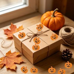 Etiquetas Láser de Calabaza de Halloween de Fabricantes para Celebraciones Festivas, Decoraciones de Fiestas y Pegatinas de Sellado - Product Image 5