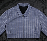 Veste matelassée zippée personnalisable pour homme, broderie florale hivernale, bleu kaki, streetwear, vente en gros