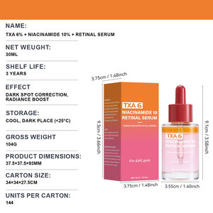 เซรั่มบำรุงผิวหน้า OEM TXA 6% + ไนอะซินาไมด์ 10% + เรตินอล สำหรับจุดด่างดำ ฝ้า กระ รอยดำ ปรับสีผิวไม่สม่ำเสมอ ผลิตภัณฑ์บำรุงผิวระดับพรีเมียมจากเกาหลี - Product Image 6