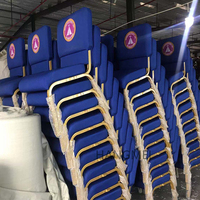Chaises d'église empilables et interverrouillables pour conférences et prières, avec logo d'église, vente en gros, Afrique