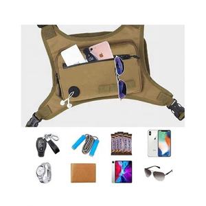 Bsci Oem Odm usine léger utilitaire poitrine plate-forme course sac à dos gilet support pour téléphone hommes sport tactique avant poitrine sac - Product Image 3