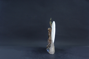 Escultura <span class=keywords><strong>de</strong></span> Caldero <span class=keywords><strong>de</strong></span> Bronce Pintado a Mano con Diseño <span class=keywords><strong>de</strong></span> <span class=keywords><strong>Rugido</strong></span> <span class=keywords><strong>de</strong></span> <span class=keywords><strong>Tigre</strong></span> en Mármol Blanco, Estilo Chino, Hecho a Tamaño Real - Product Image 4