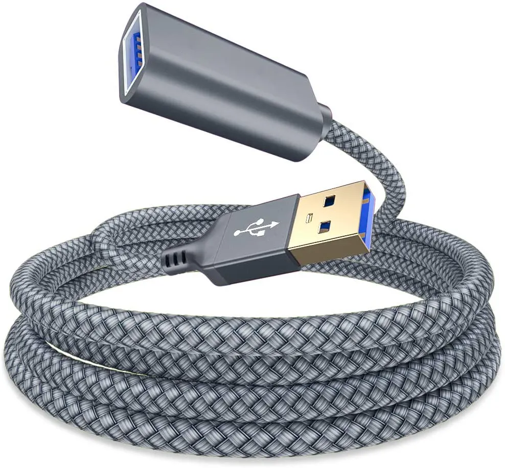 USB Extension Cable USB A Male to Female USB3.0 2.0 Extender Cord Nylon jacket