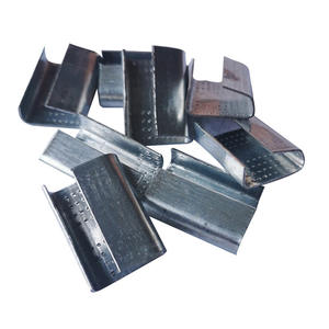 Clip in acciaio zincato personalizzato per cinturino da imballaggio per animali domestici - Product Image 4