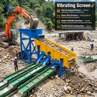 Crible vibrant à grande capacité de 200 à 300 TPH pour l'usine de lavage d'or et la séparation des minerais