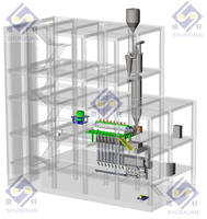 Machine de séchage continu pour ligne de production de fibres courtes de polyester