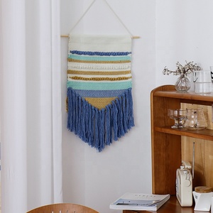 Tapiz <span class=keywords><strong>de</strong></span> tejido <span class=keywords><strong>de</strong></span> <span class=keywords><strong>lana</strong></span> y algodón hecho a mano, bohemio, Jacquard, <span class=keywords><strong>para</strong></span> colgar en la <span class=keywords><strong>pared</strong></span> <span class=keywords><strong>de</strong></span> la habitación <span class=keywords><strong>de</strong></span> los niños - Product Image 5