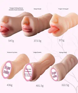 Jrui Aide à la masturbation masculine, jouet sexuel pour adultes, godet de masturbation, fonction d'exercice du pénis, 100% étanche, silicone moulé, 515g, Série L1 - Product Image 3