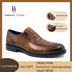 Zapatos Italianos de Alta Calidad, Diseño Bicolor, Cuero Genuino, Hechos a Mano, Logotipo Personalizado, Marca Original, Cómodos y Fáciles de Poner - Product Image 6