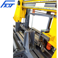 Machine de sciage à bande d'angle de Rotation CNC pour poutres Machine de sciage à bande Ligne de coupe de métal H/U/I Beam Cut Off Steel Metal C