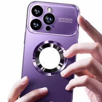 Étui de téléphone magnétique mat, étanche, antichoc, uni, de luxe, avec porte-cartes pour iPhone 15/14/13/12 Pro Max 16 Pro Max, compatible avec la recharge sans fil