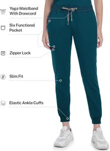 Uniforme da donna personalizzata di alta qualità in blu caraibico Design alla moda per le uniformi mediche di cura direttamente dalla fabbrica - Product Image 4