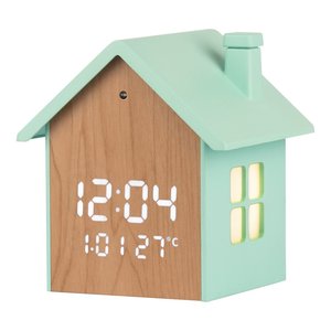 Sveglia Wooden Case Green JD 9540A - Product Image 1