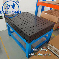 Table de soudage en acier flexible 3D D28 avec roulettes verrouillables, plateforme mobile pour la fabrication en atelier