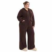 Pantalon en tricot pour femme avec logo personnalisé, tricoté, doux, à jambes larges, couleur unie, décontracté, mode hiver, en polyamide, fabrication OEM & ODM