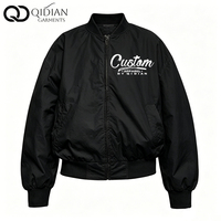 Blouson Bomber Homme Personnalisé OEM en Coton Lavé, Style Streetwear, Haute Qualité, Décontracté, Quotidien, Léger, Coupe-Vent